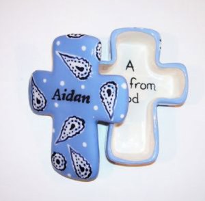 Personalized Cross Keepsake Box for Boy