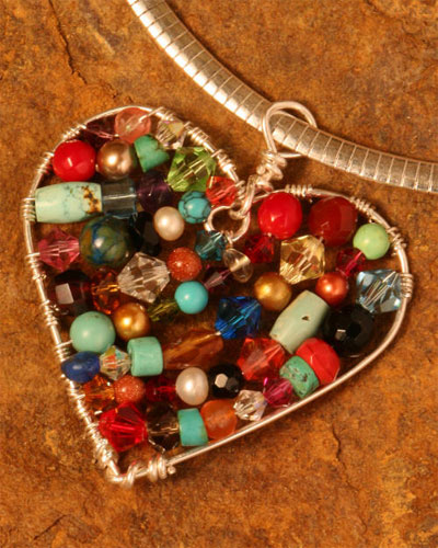 Beaded Heart Necklace