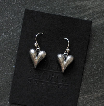 Sterling Heart Earrings